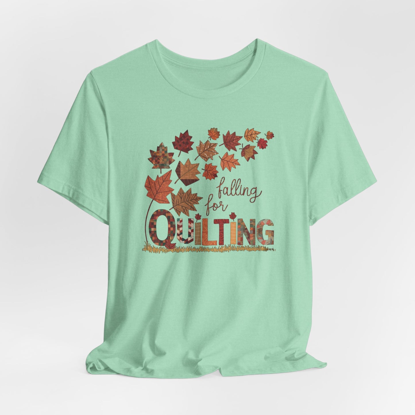 Falling for Quilting: Quilters Autumn Leaves T-Shirt