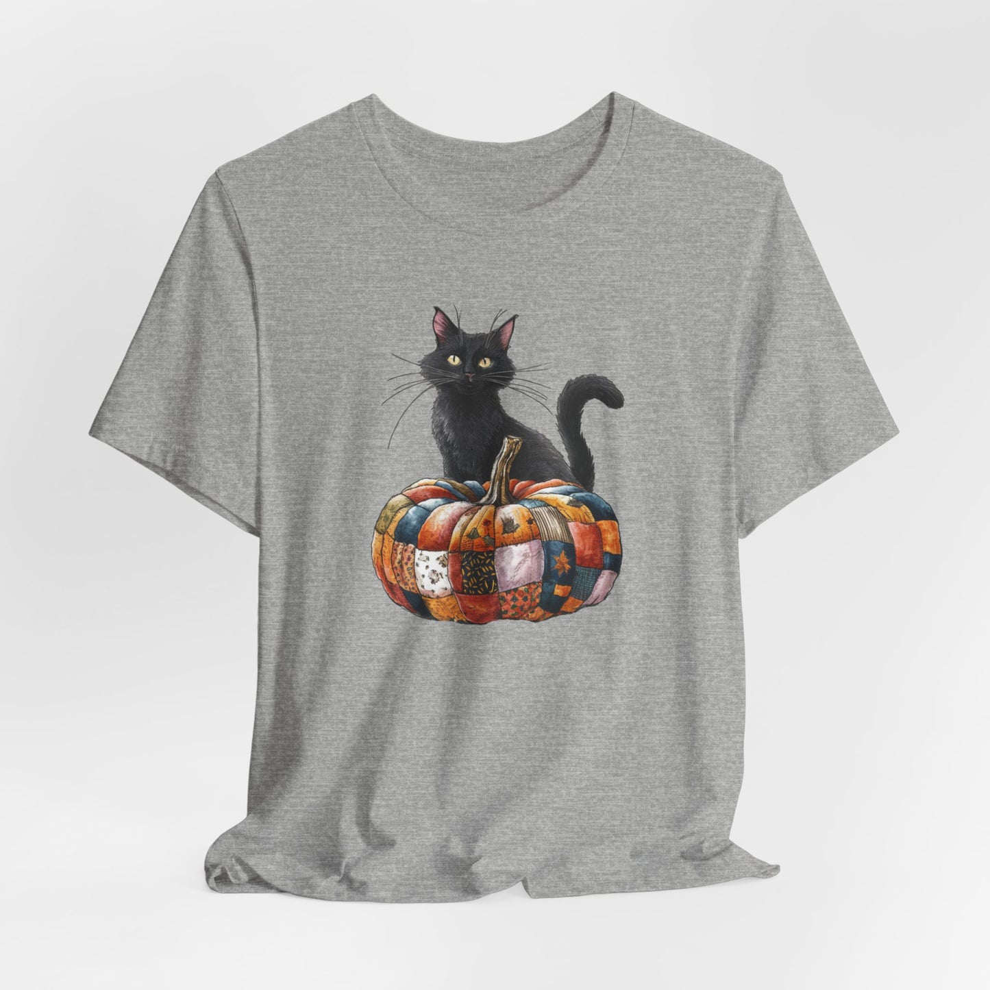 Quilted Pumpkin Cat T-Shirt