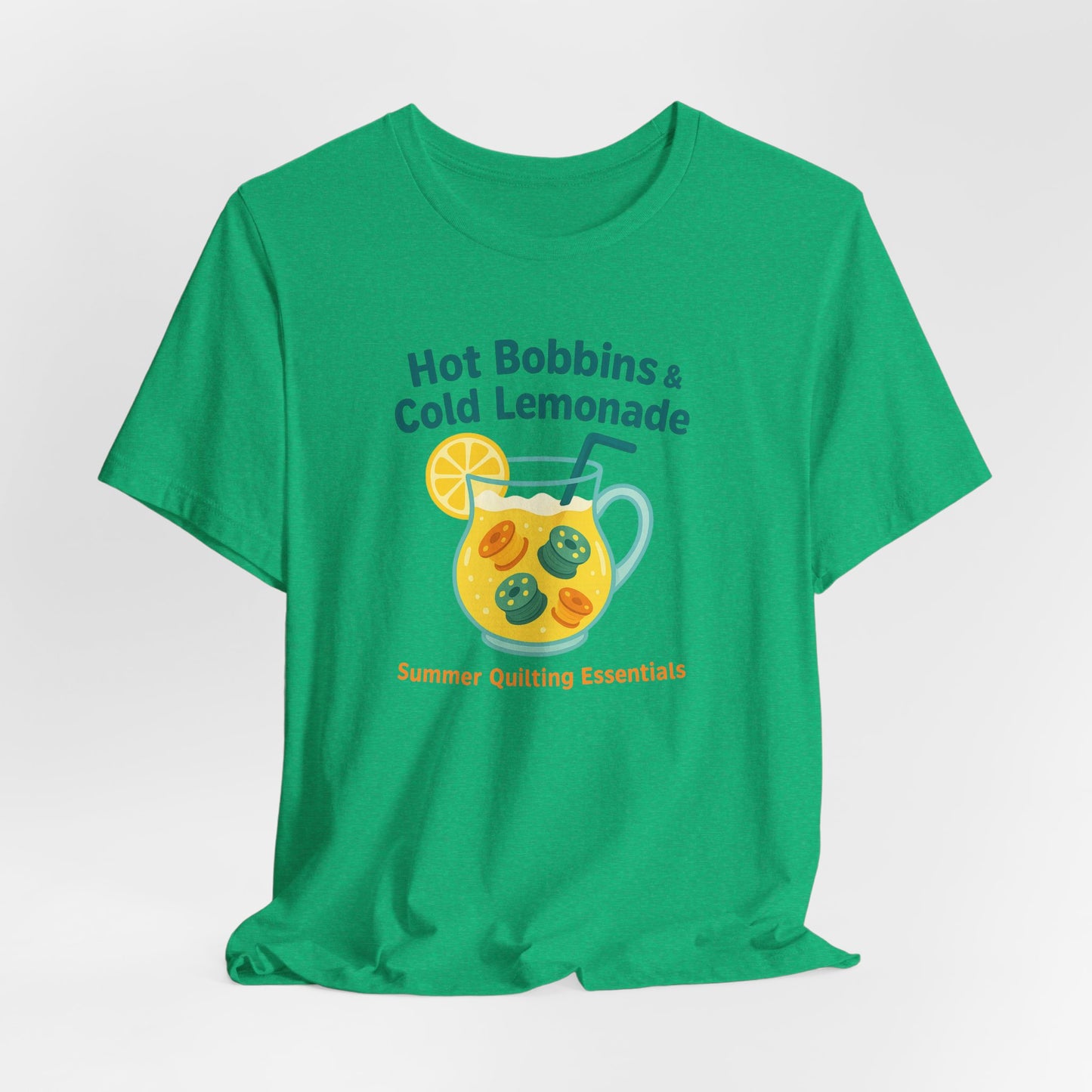 Hot Bobbins & Cold Lemonade T-Shirt – Funny Summer Quilting Shirt