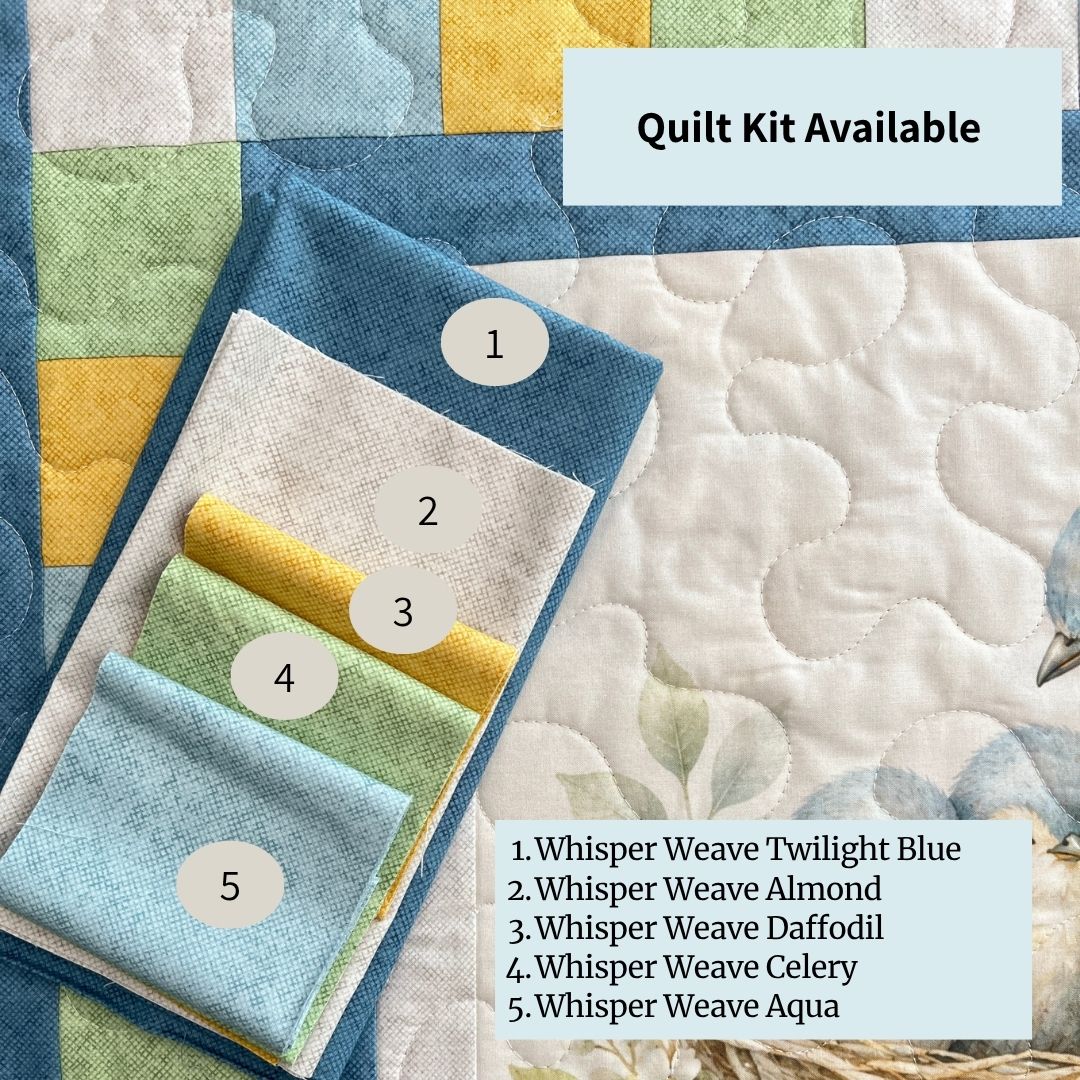 Bluebird Nest Baby Quilt Kit