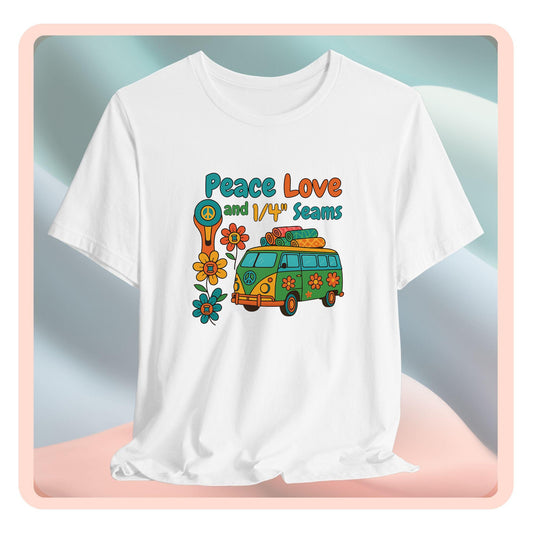 Peace, Love & 1/4" Seams Quilting T-Shirt – Comfort Fit (4X-5X)