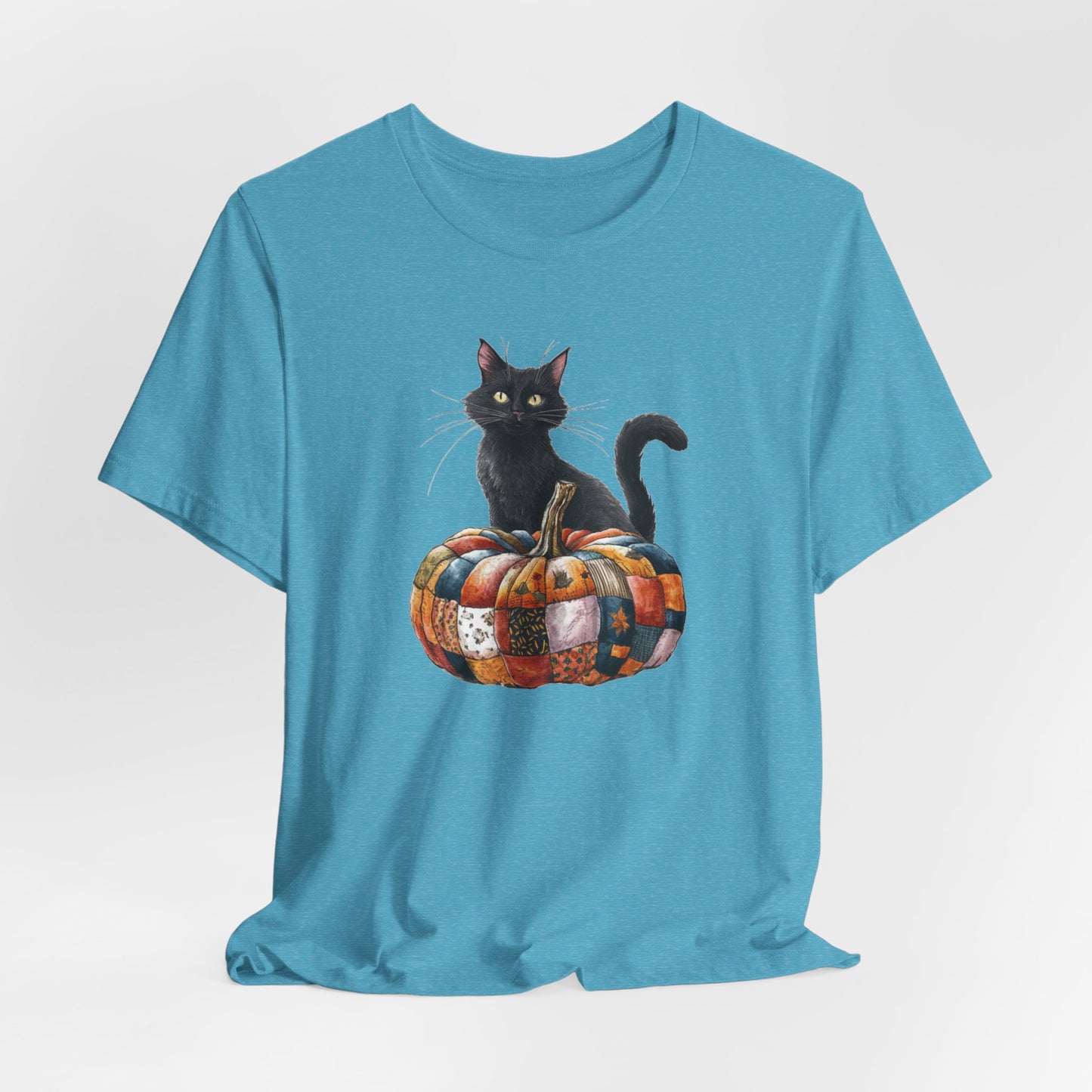Quilted Pumpkin Cat T-Shirt