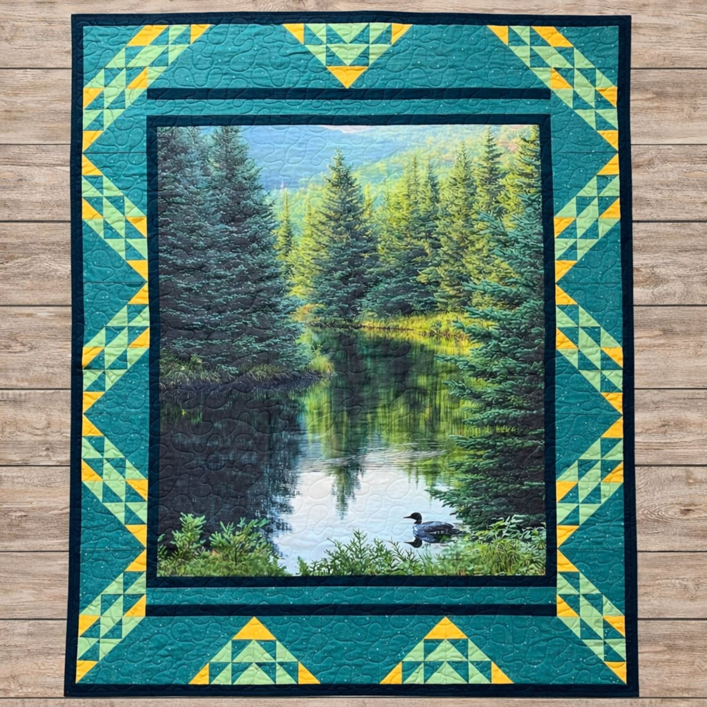 Meadowlight Panel Quilt Pattern – A 1-Yard Panel Quilt Design - Digital Download