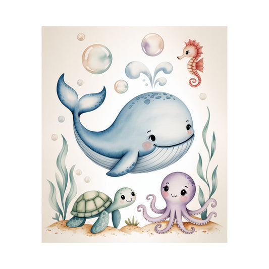 Baby Ocean Friends Baby Quilt Panel + Pattern