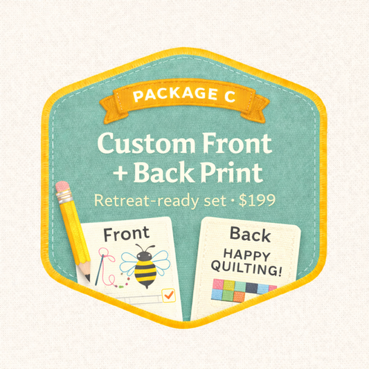 Custom Design Fee – Package C (Front + Back)