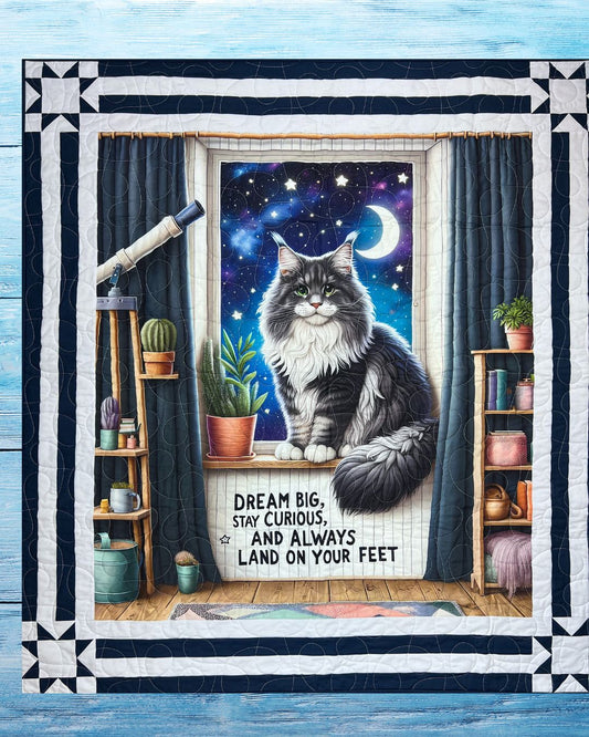 Dream Big Cat Quilt Pattern – Free Beginner Friendly Quilt Pattern - PDF Download