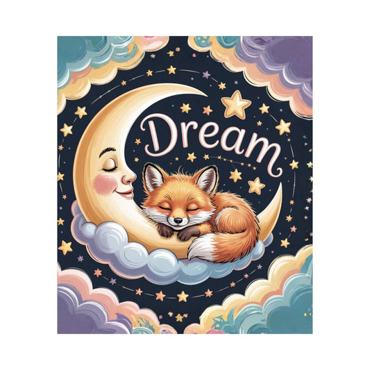 Dream Little Fox Baby Fabric Panel + Baby Quilt Pattern
