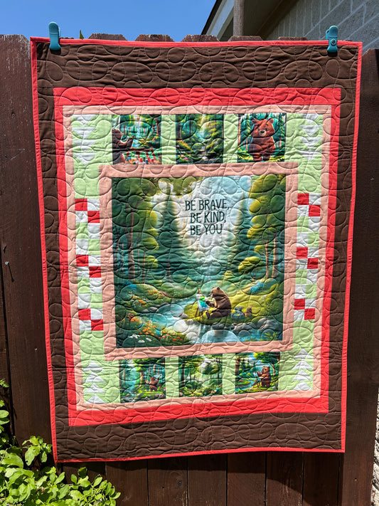 Be Kind Bear Quilt Pattern – Free Beginner Friendly Quilt Pattern - PDF Download
