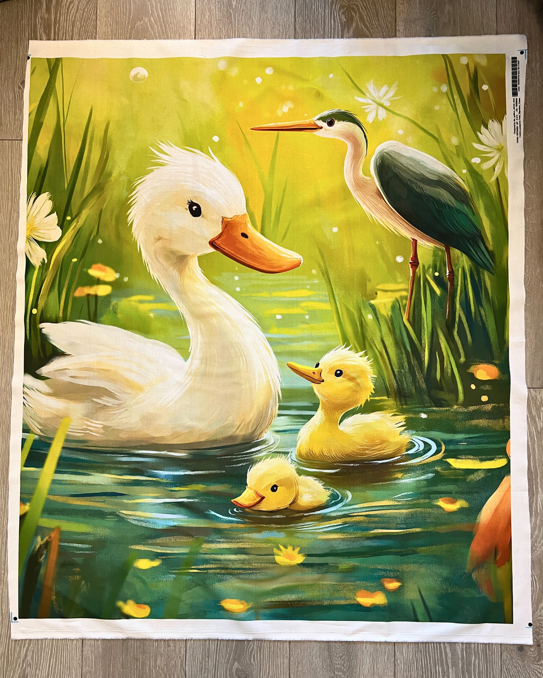 Little Duckling Pond Quilt Panel – 100% Cotton | 36" x 42"