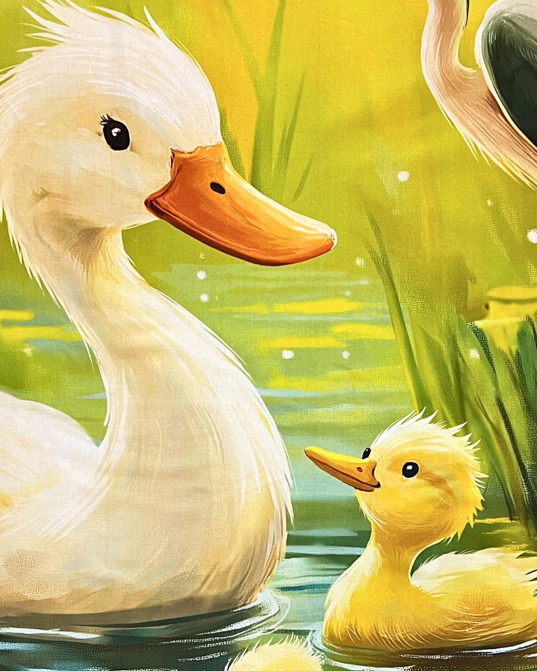Little Duckling Pond Quilt Panel – 100% Cotton | 36" x 42"