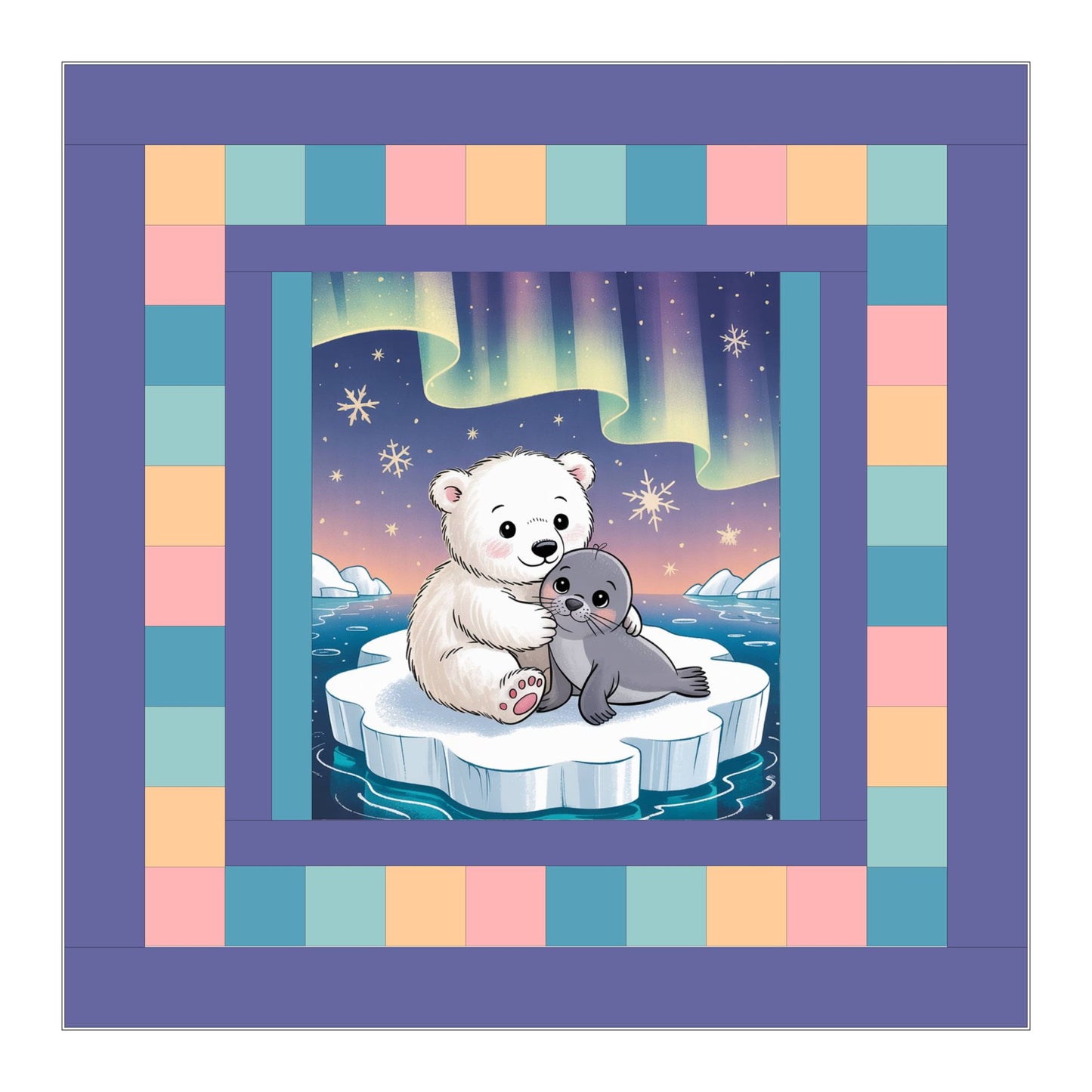 Northern Snuggles Baby Quilt Panel + Pattern