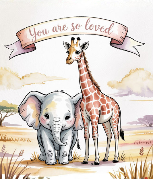 You Are So Loved Baby Quilt Panel + Pattern
