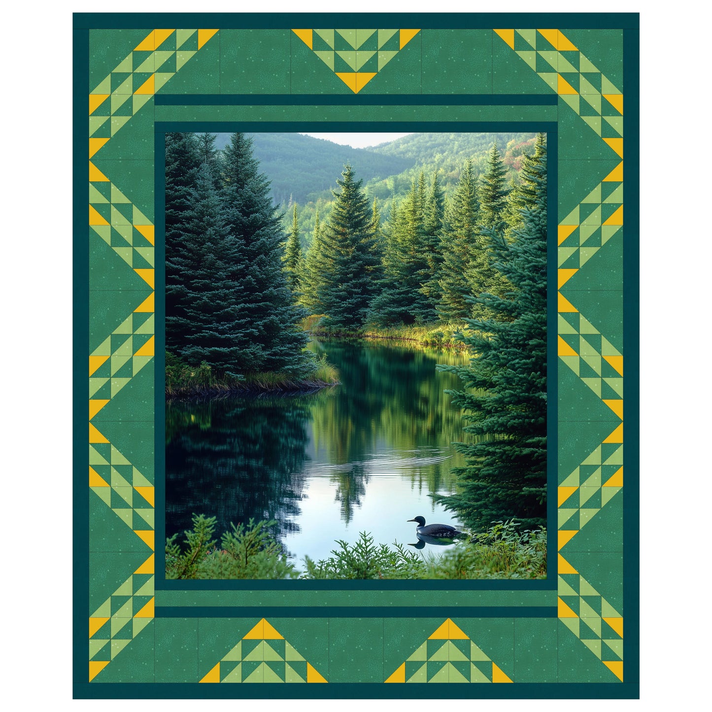 Meadowlight Panel Quilt Pattern – A 1-Yard Panel Quilt Design - Digital Download