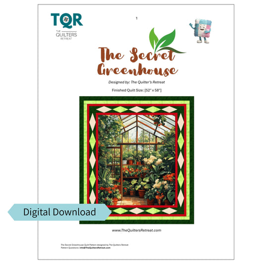 The Secret Greenhouse Quilt Pattern – PDF Download