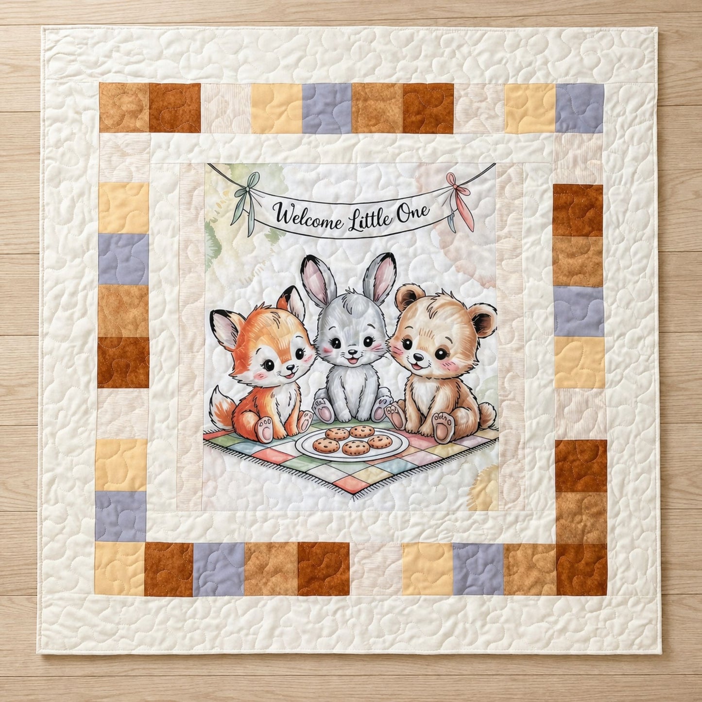 Welcome Little One Baby Quilt Panel + Pattern