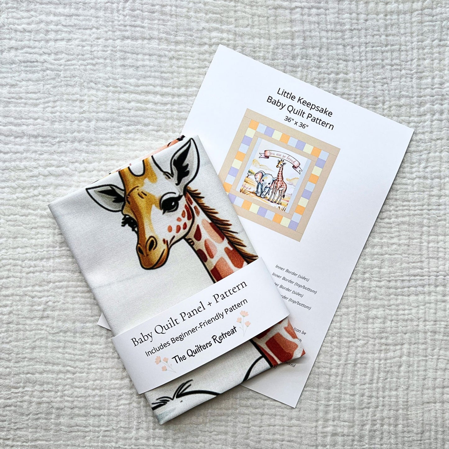 You Are So Loved Baby Quilt Panel + Pattern