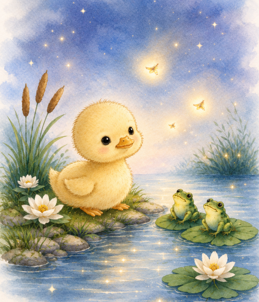 Starlight Duckling Baby Quilt Panel + Pattern