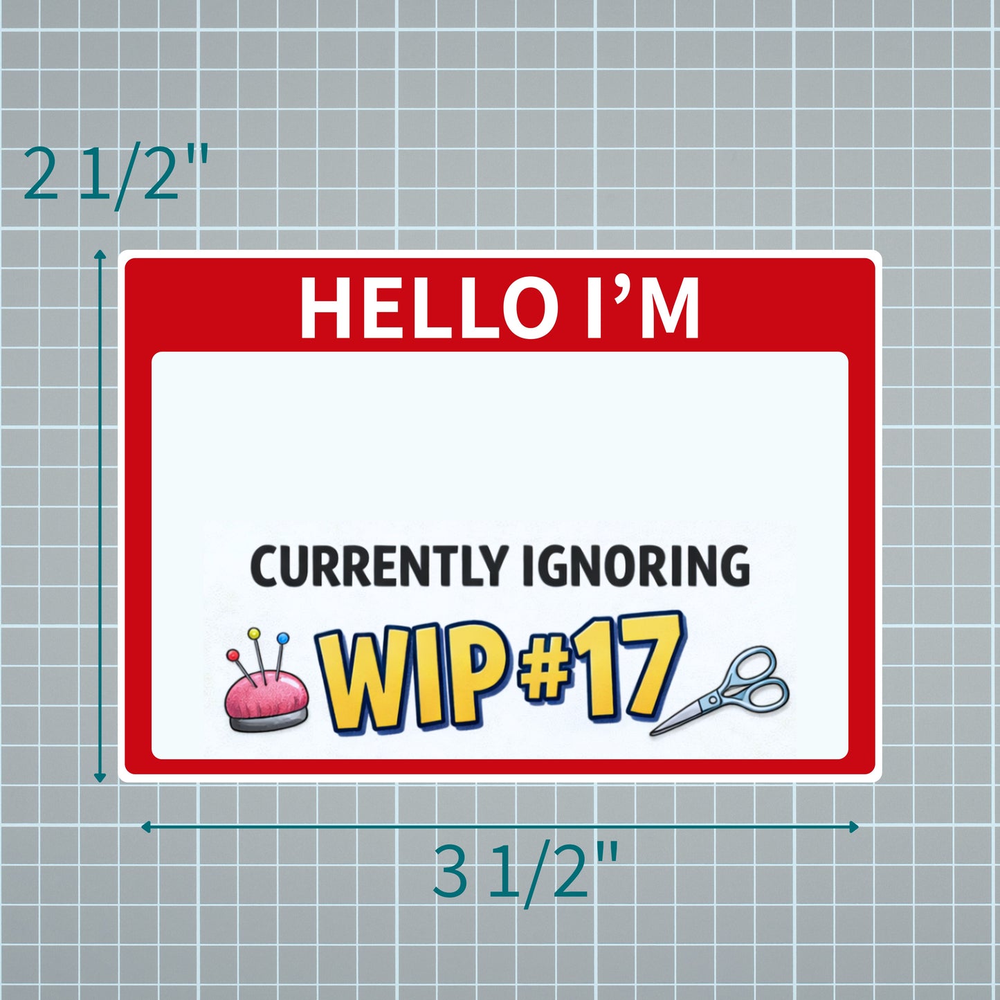 Quilter Hello Badges - Perfect Quilting Guild Hello!