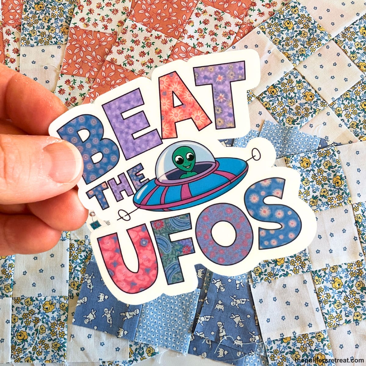 Beat the UFOs Vinyl Sticker