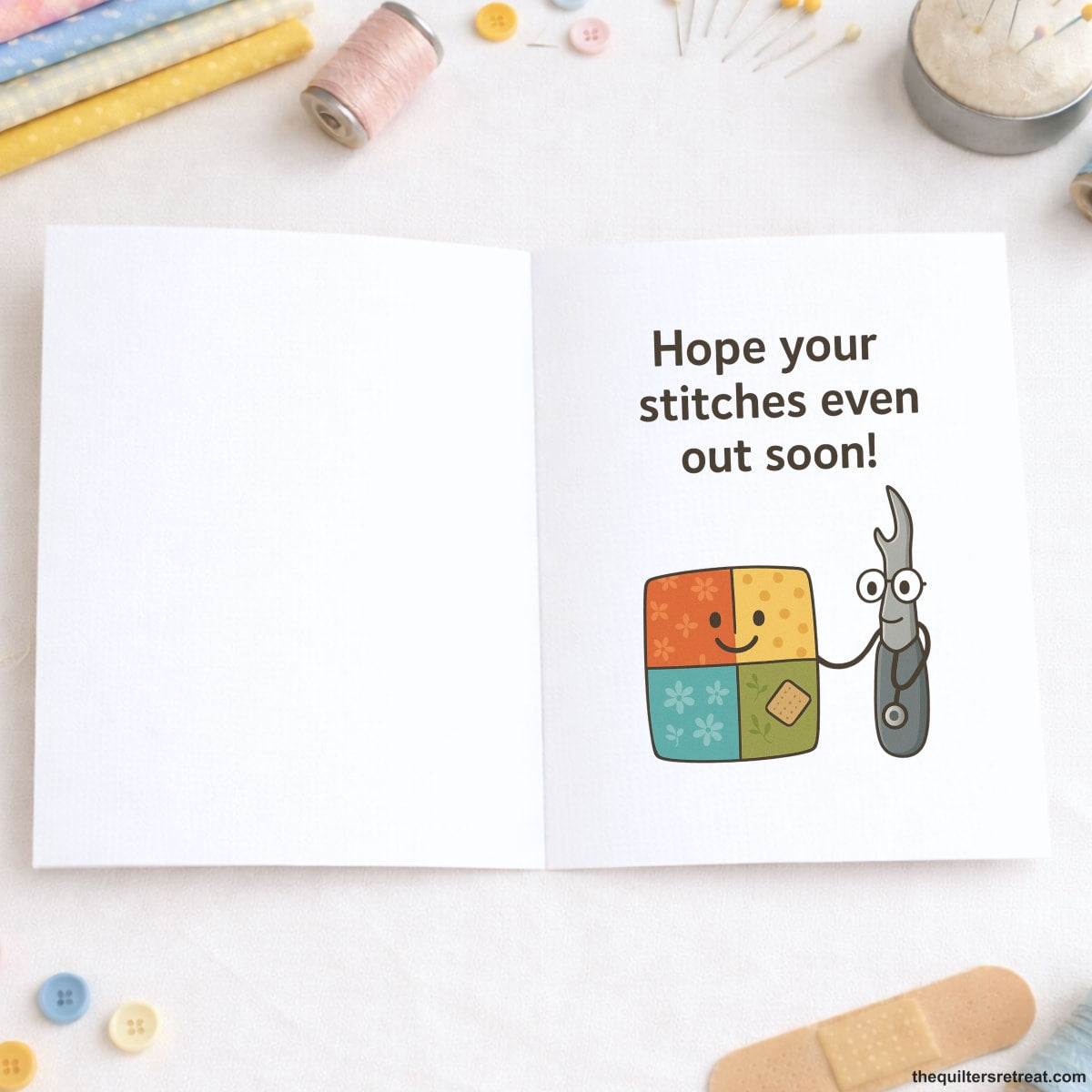 Feeling a Little Sew-Sew? – Funny Quilting Get Well Card