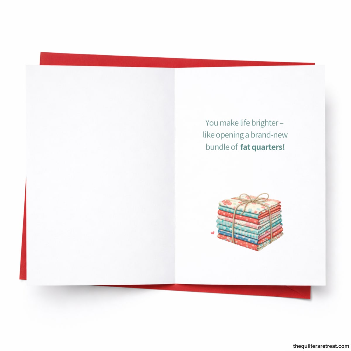 I Love You More Than My Fabric Stash – Funny Quilting Galentine / Valentine / Friendship Card for Quilters
