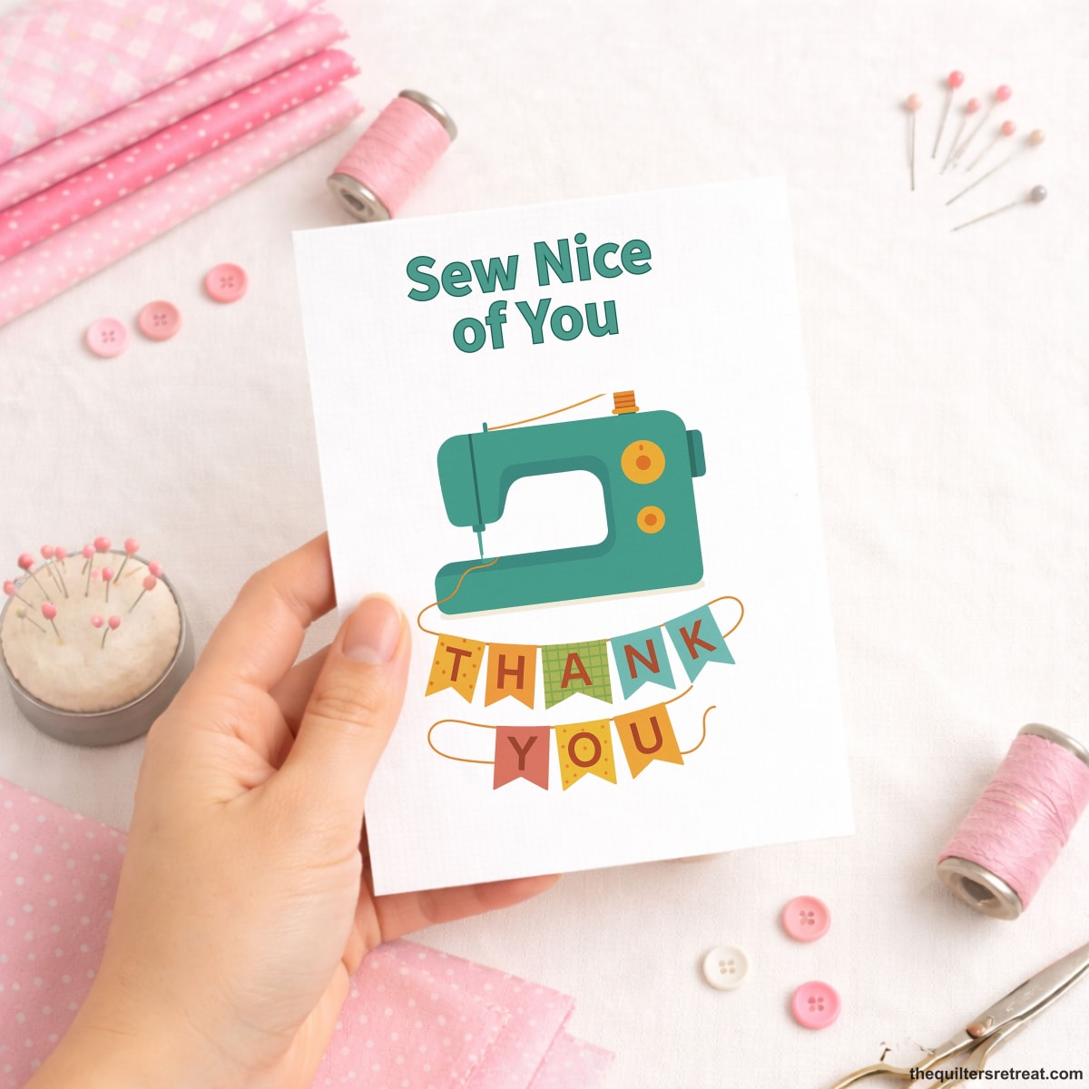 Sew Nice of You – Quilting Thank You Card for Quilters and Sewing Friends