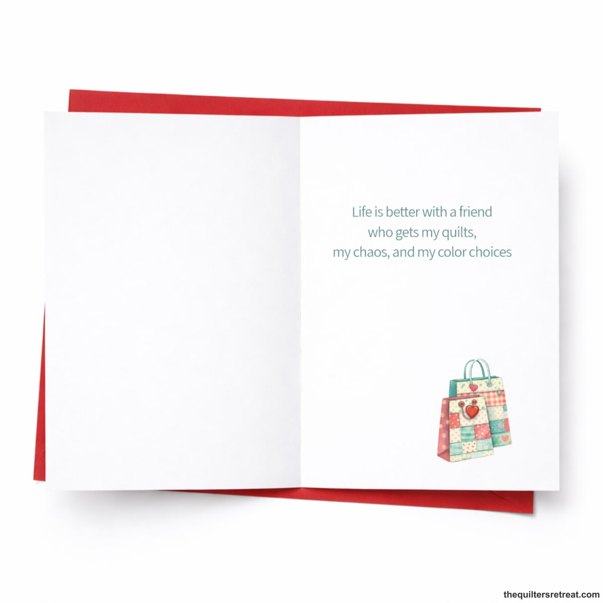 You’re My Fabric Store Emergency Contact – Funny Quilting Galentine / Valentine / Friendship Card for Quilters