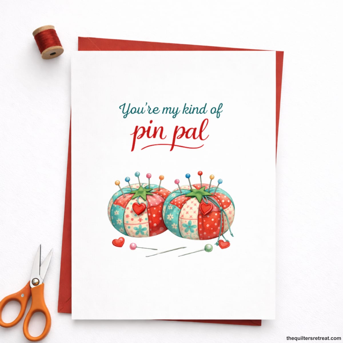 You’re My Kind of Pin Pal – Funny Quilting Galentine / Valentine / Friendship Card for Quilters