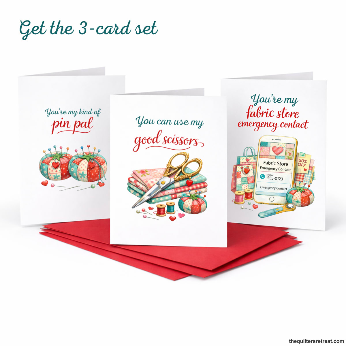 You’re My Kind of Pin Pal – Funny Quilting Galentine / Valentine / Friendship Card for Quilters