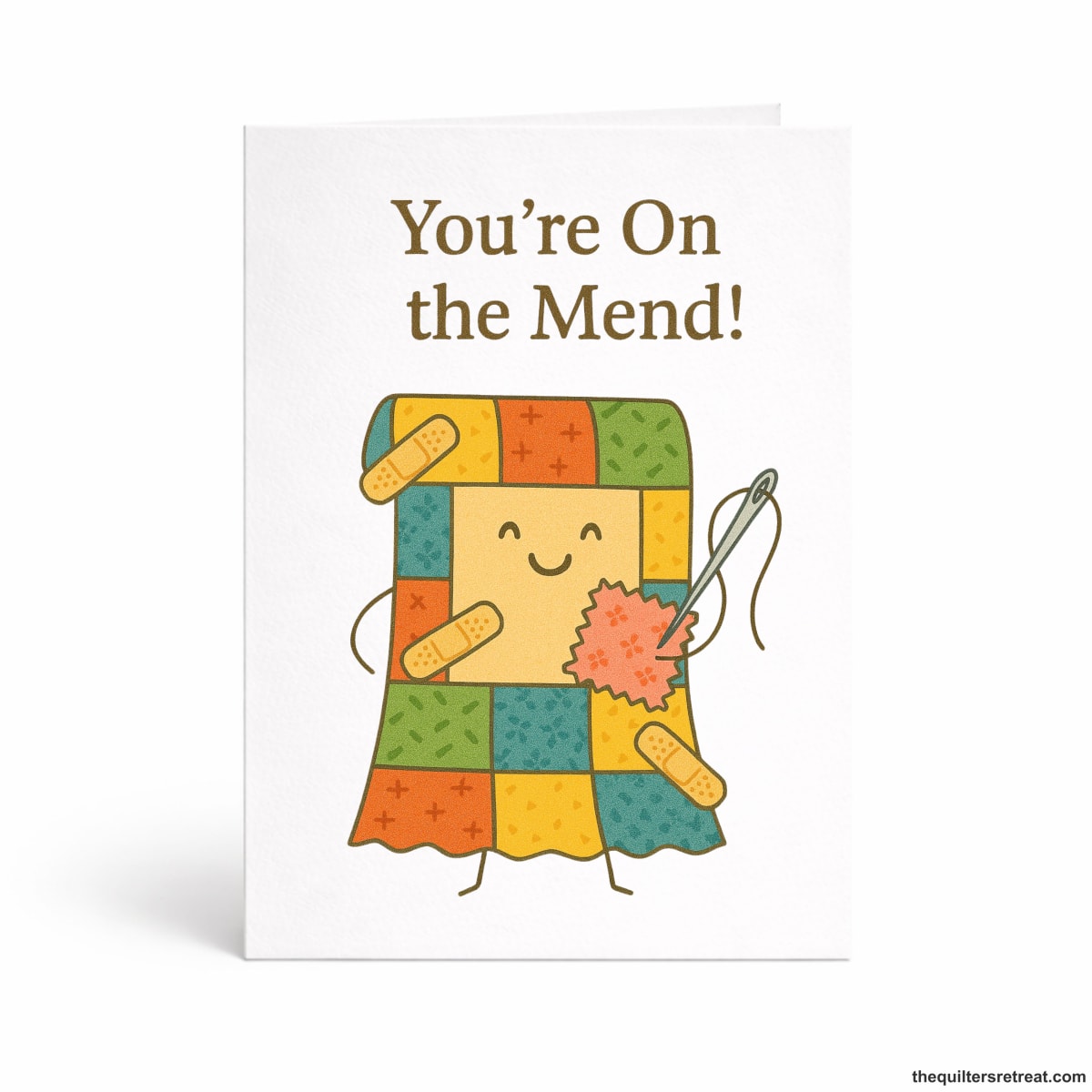 You’re On the Mend – Quilting Get Well Card for Fabric Lovers
