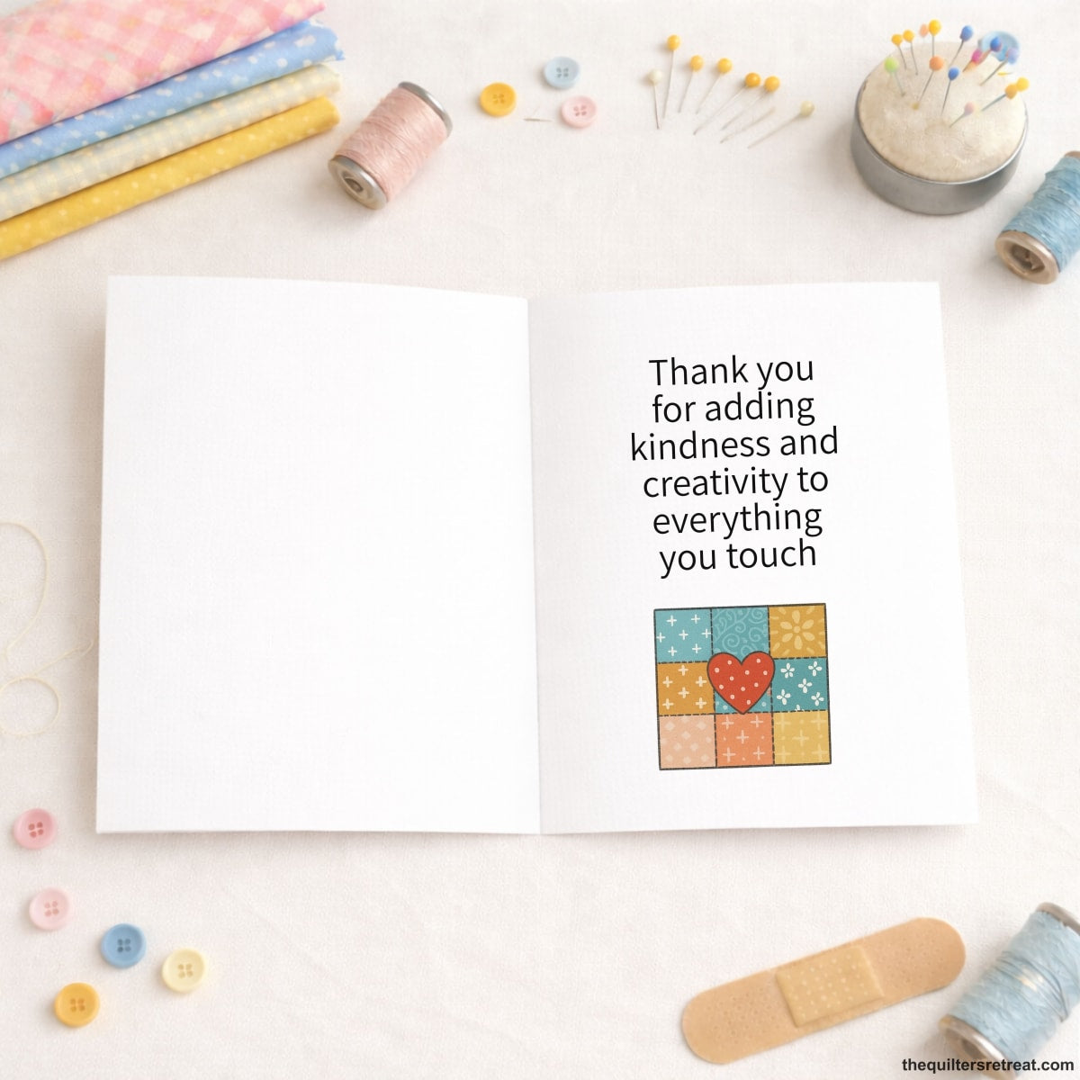 You’re So Thoughtful – Quilting Thank You Card for Quilters and Fabric Lovers