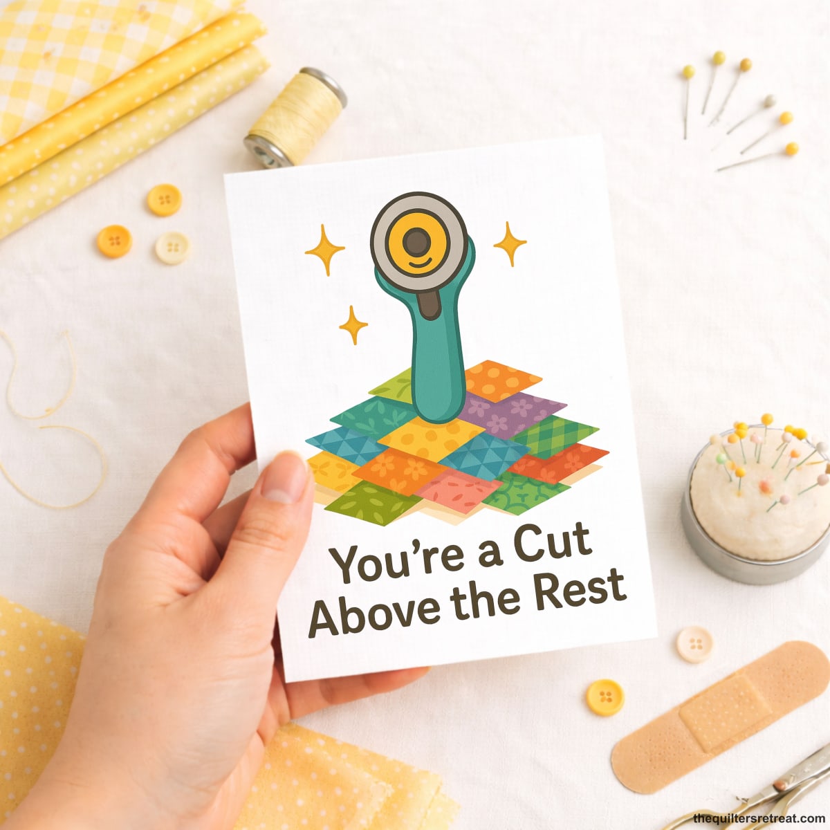 You’re a Cut Above the Rest – Quilting Thank You Card for Quilters and Sewists