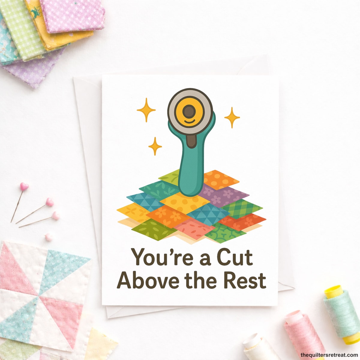You’re a Cut Above the Rest – Quilting Thank You Card for Quilters and Sewists