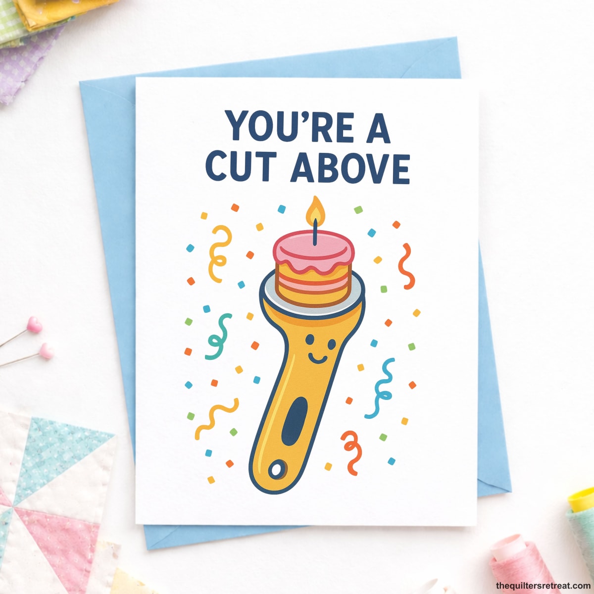 You’re a Cut Above – Funny Quilting Birthday Card for Sewists and Quilters