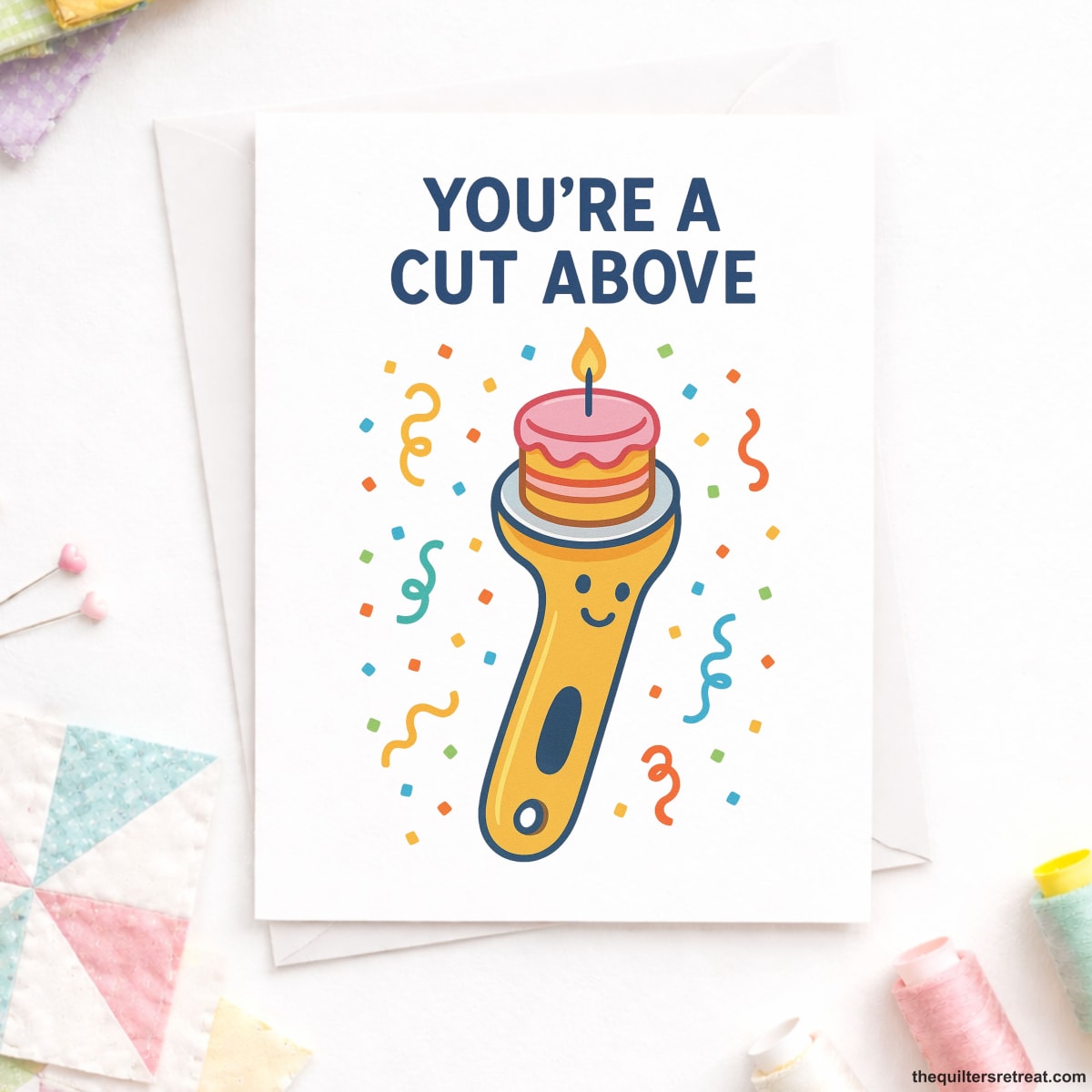 You’re a Cut Above – Funny Quilting Birthday Card for Sewists and Quilters