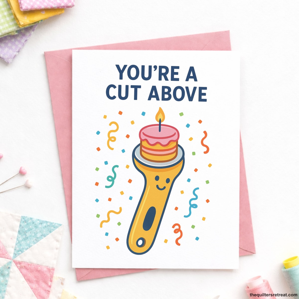 You’re a Cut Above – Funny Quilting Birthday Card for Sewists and Quilters