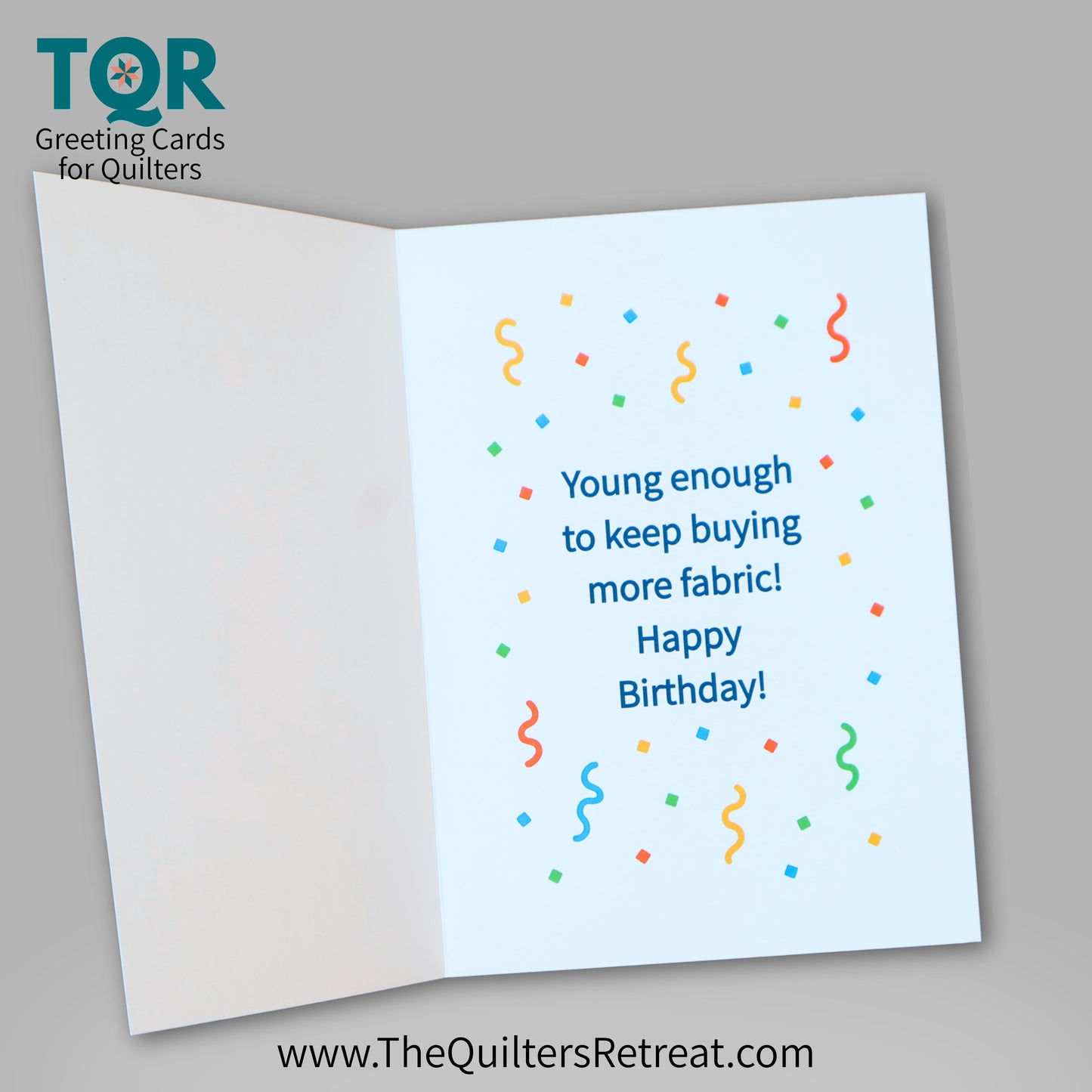 Old Enough to Piece It Together – Funny Quilting Birthday Card for Quilters