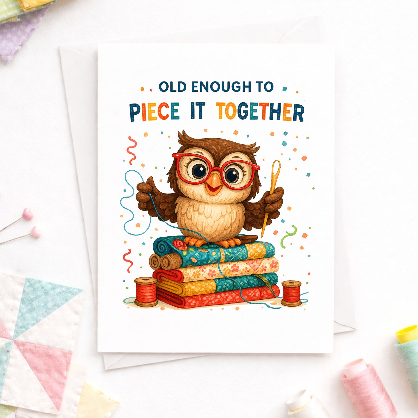 Birthday Card Set for Quilters – 3-Pack Funny Quilting Greeting Cards