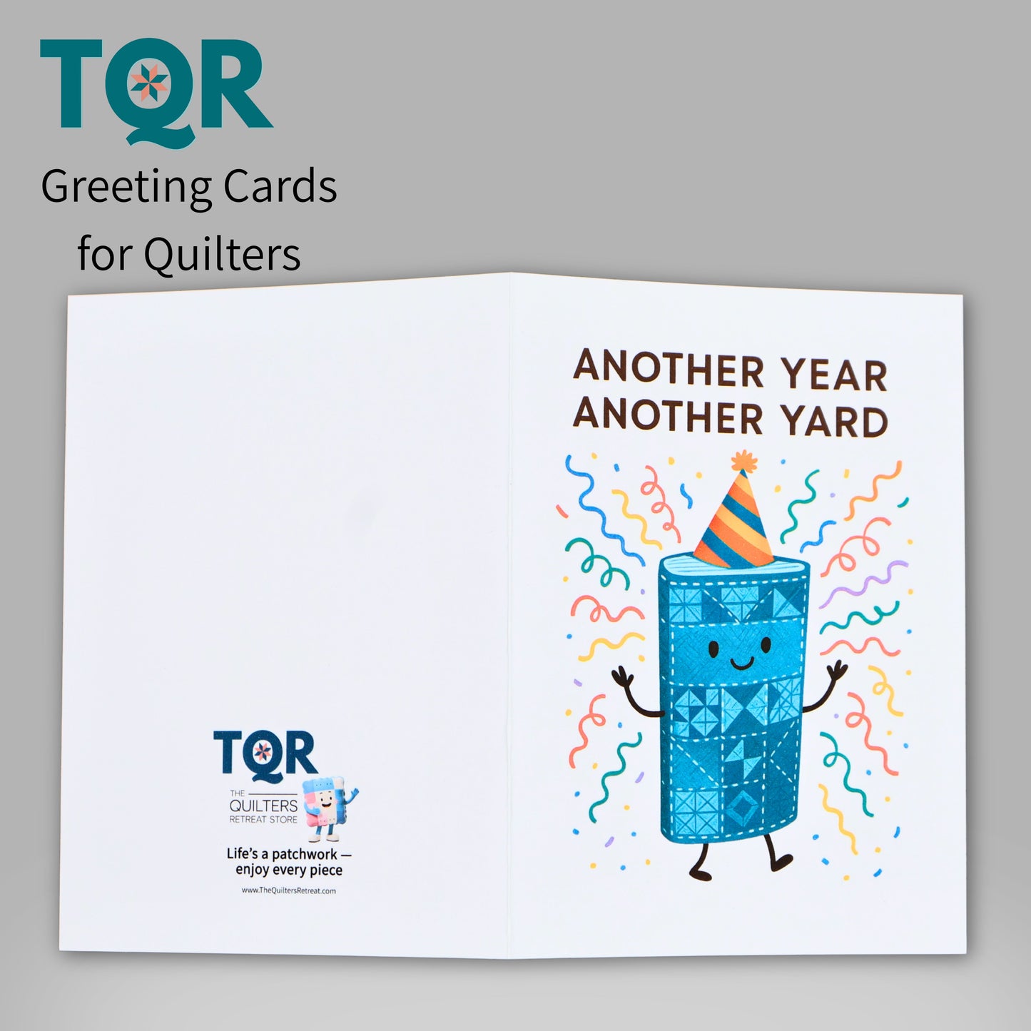 Another Year, Another Yard – Birthday Card for Fabric Lovers and Quilters