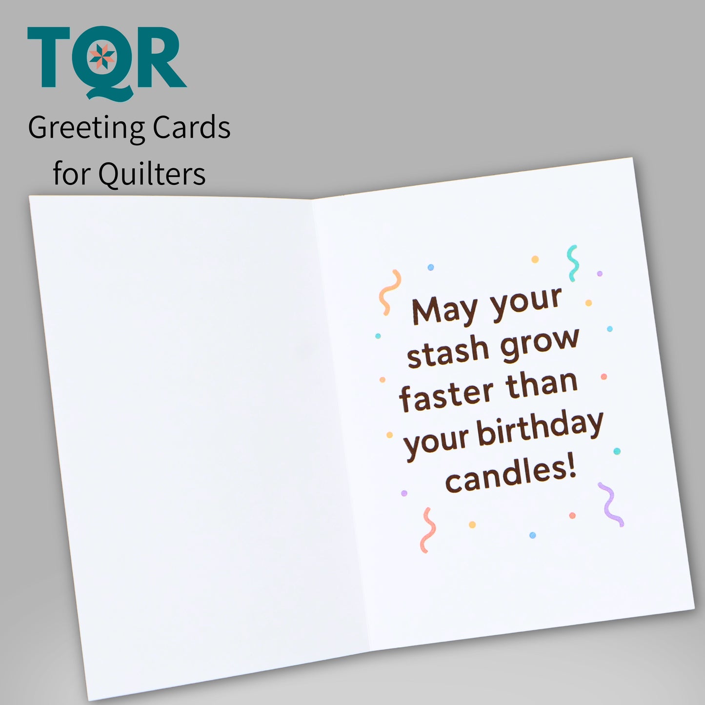 Another Year, Another Yard – Birthday Card for Fabric Lovers and Quilters