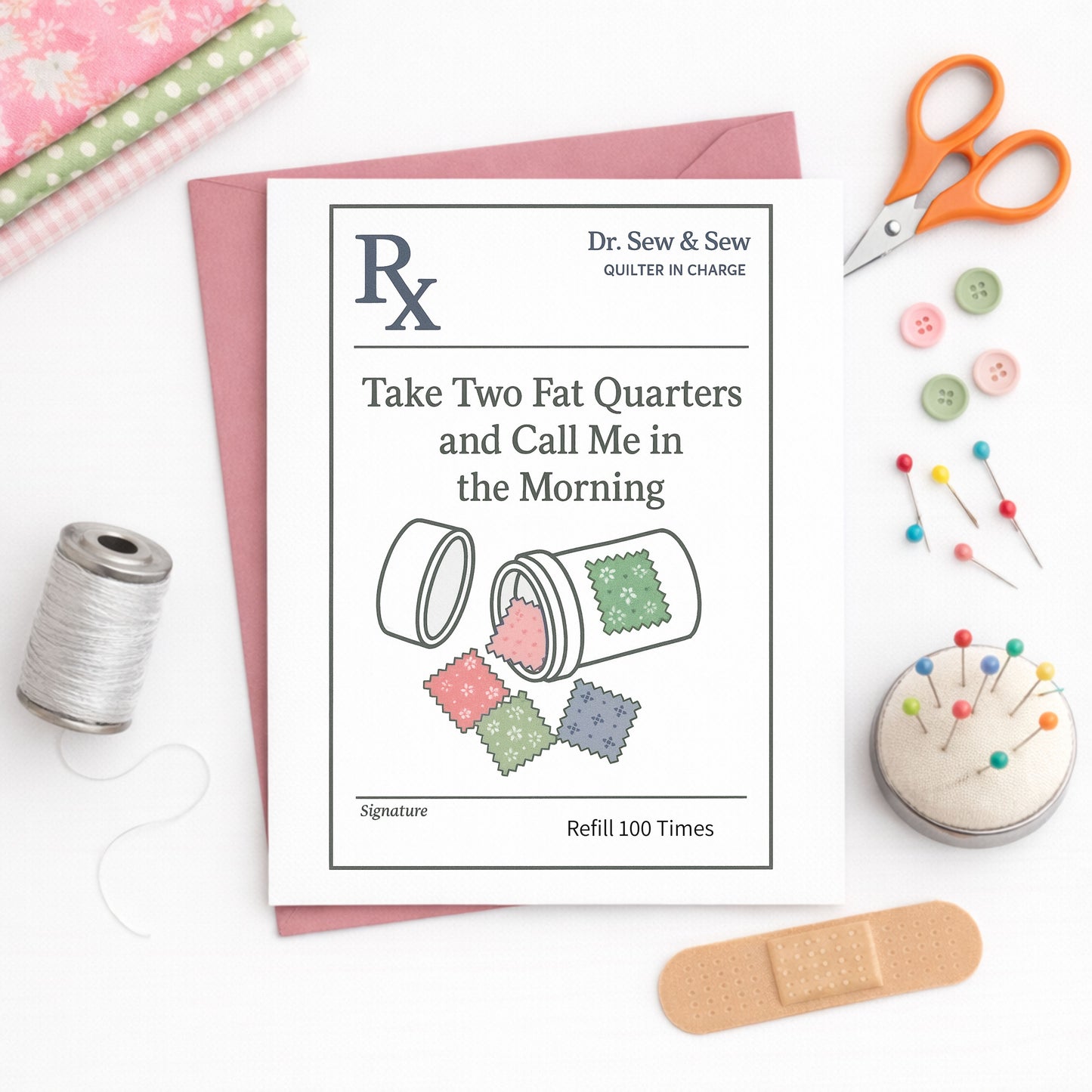 Get Well Card Set for Quilters – 3-Pack Funny Quilting Greeting Cards
