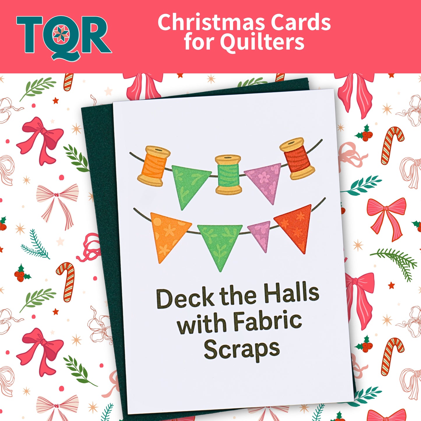 Christmas Cards for Quilters – Pack of 3 (Set 2) | Funny Quilting Holiday Cards