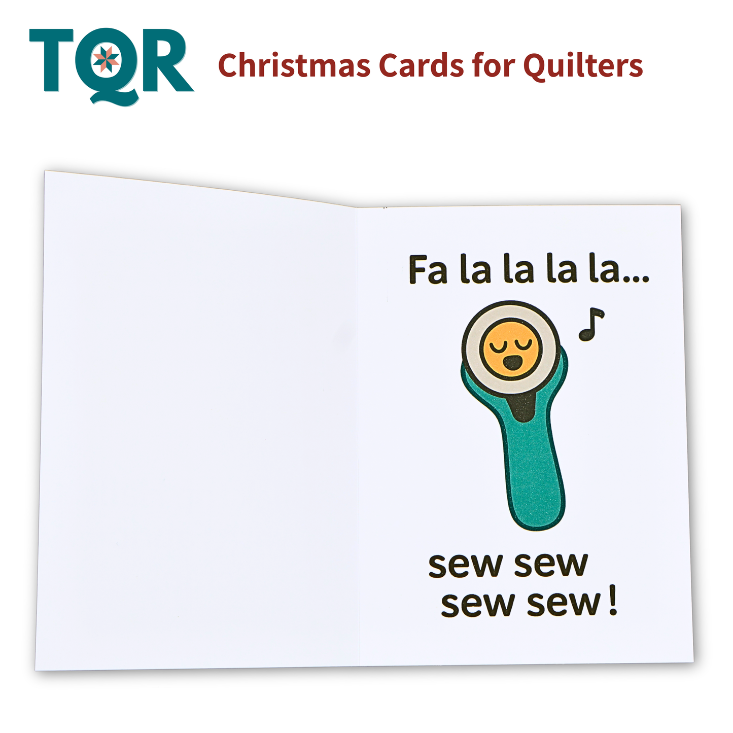 Deck the Hall with Fabric Scraps - Quilting Christmas Card for Quilters