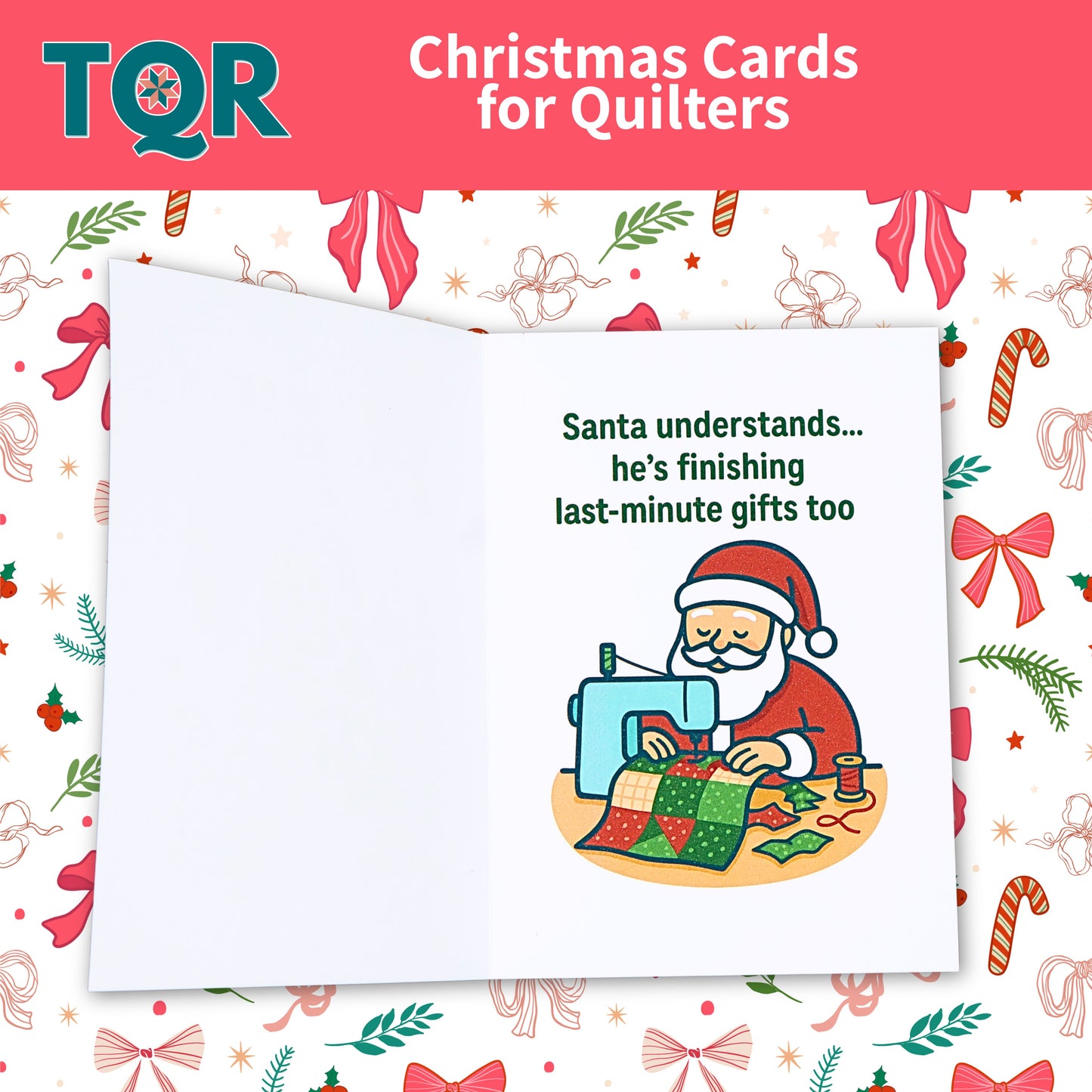 Sew What If I’m Still Quilting on Christmas Eve – Funny Quilting Holiday Card