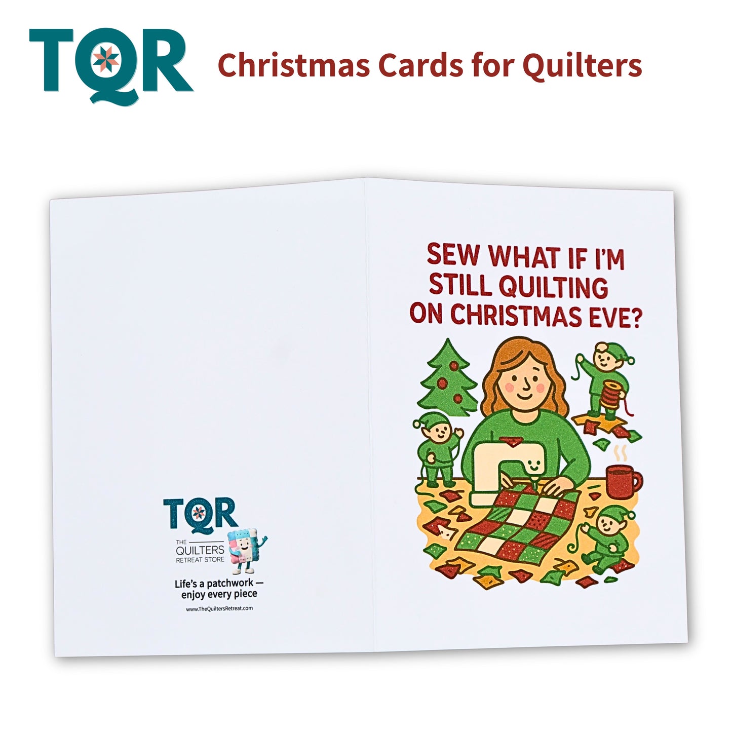 Sew What If I’m Still Quilting on Christmas Eve – Funny Quilting Holiday Card