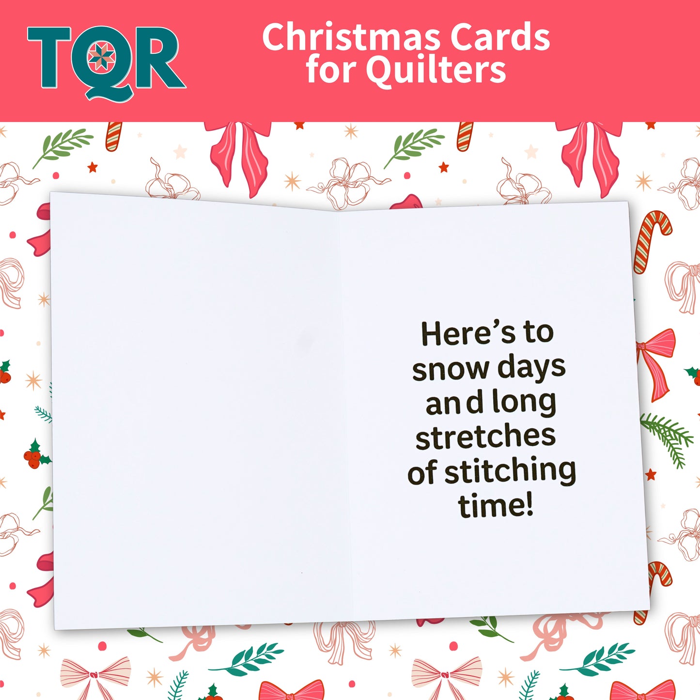 Let It Sew, Let It Sew, Let It Sew – Quilting Christmas Card for Quilters