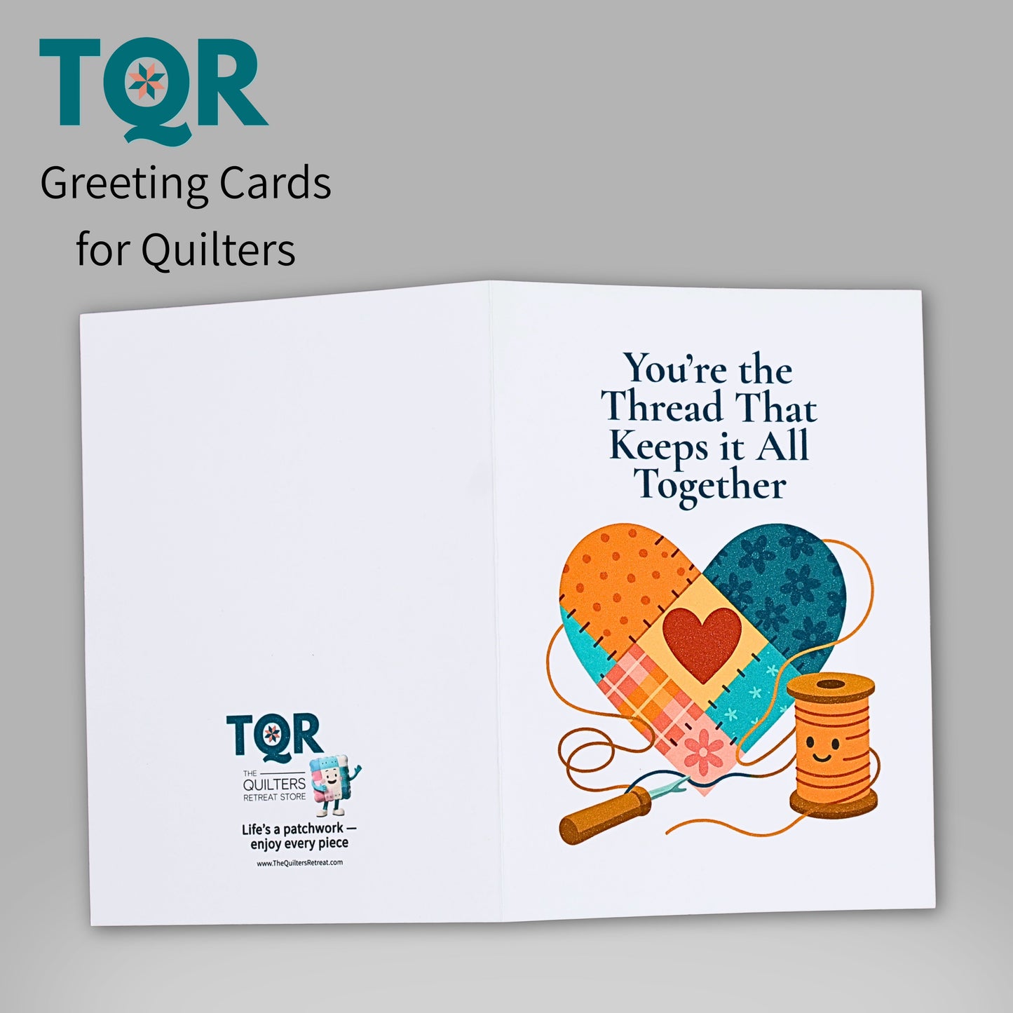 You’re the Thread That Keeps It All Together – Quilting Thank You Card for Quilters and Sewing Friends