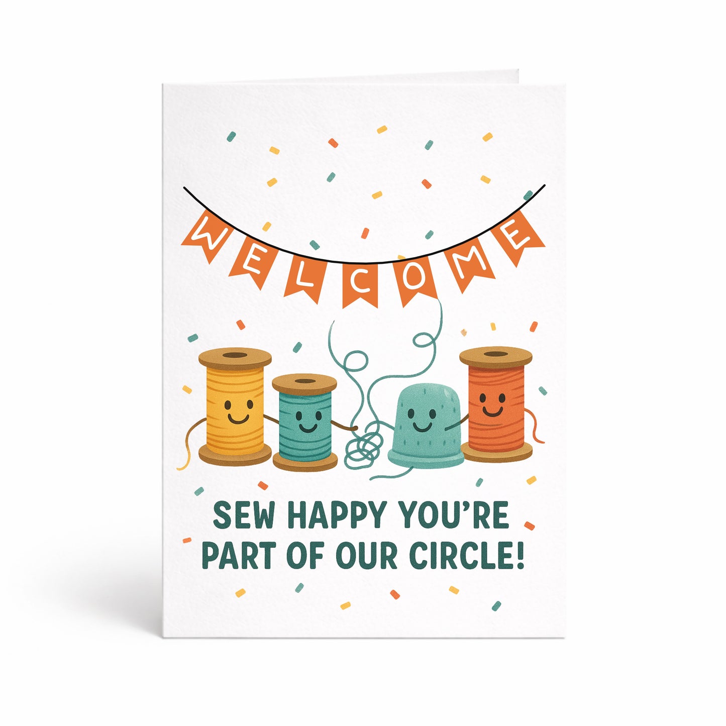 Sew Happy You're Part of our Circle – Quilting Bee Card for Quilting Bees and Sewing Circles
