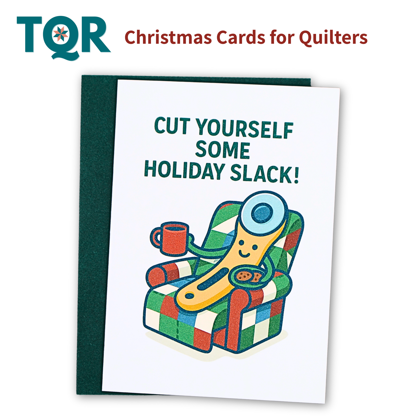 Christmas Cards for Quilters – Pack of 3 (Set 1) | Funny Quilting Holiday Cards