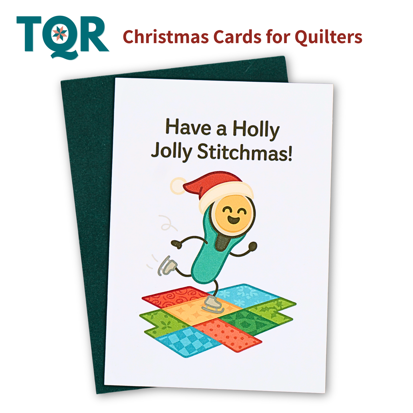 Have a Holly Jolly Stitchmas – Funny Quilting Christmas Card for Quilters